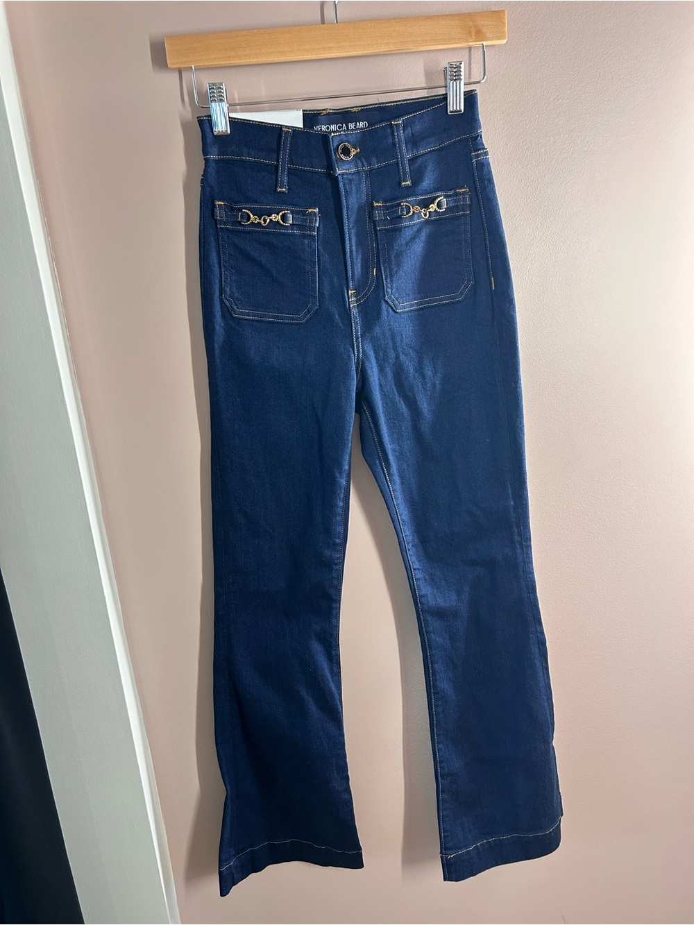 Veronica Beard Women's Carson High Rise Ankle Flare Jean - Size 24. NWT